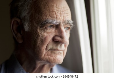 Portrait of Elderly man lost in thought - Powered by Shutterstock