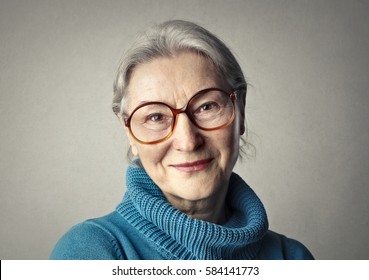 Portrait Of Elderly Woman