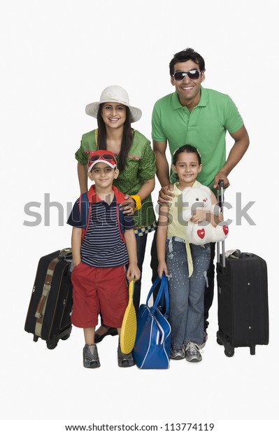 Portrait Family Going Vacations Stock Photo 113774119 | Shutterstock