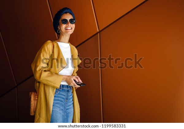 Portrait Of A Fashionable Attractive Muslim Malay Woman