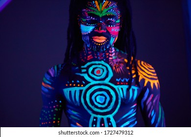 tribal body paint ideas male