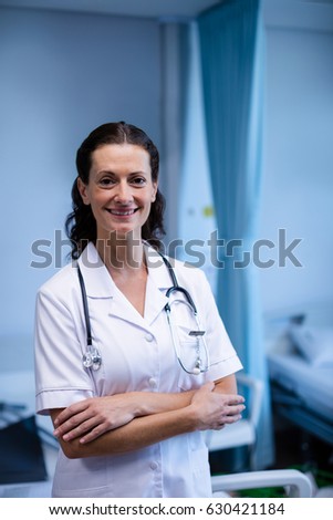 Similar – Pretty female doctor in a geriatric clinic with elderly woman in wheelchair