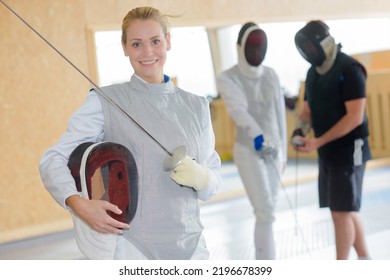 Portrait Of A Female Fencer