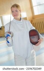 Portrait Of A Female Fencer