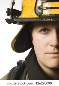 Portrait Of Female Firefighter