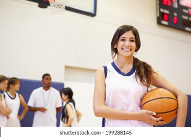 Portrait Of Female High School Basketball Player - Powered by Shutterstock