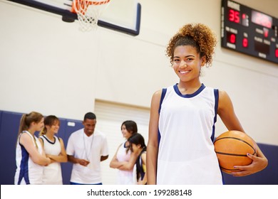 Portrait Of Female High School Basketball Player - Powered by Shutterstock