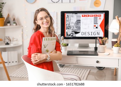 Portrait Of Female Interior Designer In Office