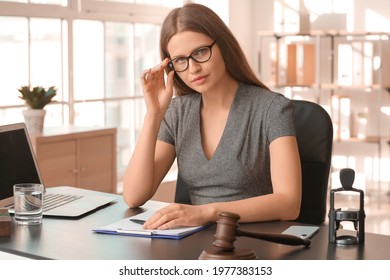 Portrait Of Female Lawyer In Office