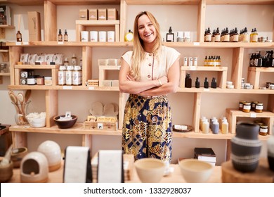 Portrait Of Female Owner Of Independent Cosmetics Store