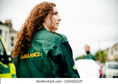 Portrait Of Female Paramedic In Uniform