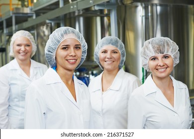 Portrait Of Female Pharmaceutical Factory Worker In Pharmacy Industry Manufacture Factory