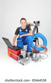 Portrait Of A Female Plumber