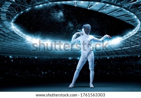 Similar – Image, Stock Photo Fencing Fight Sports