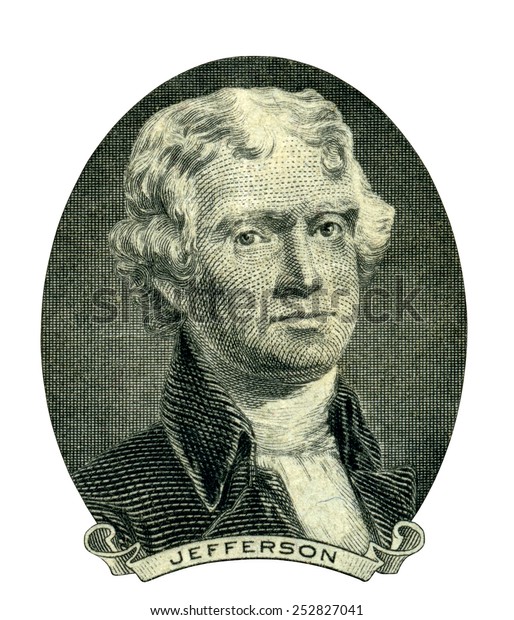 Portrait Former Us President Thomas Jefferson Stock Photo (Edit Now ...