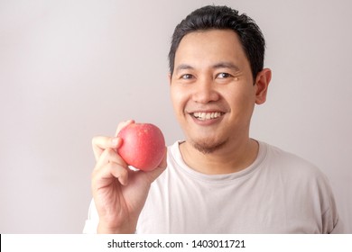 Portrait Funny Asian Man Eating Fresh Stock Photo 1403011721 | Shutterstock