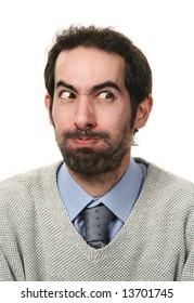 Portrait Funny Man Stock Photo 13701745 | Shutterstock