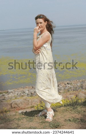 woman on the beach