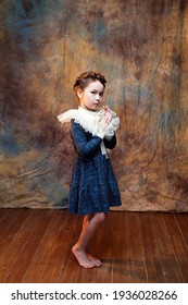 Portrait Of Girl With Ruff Collar.