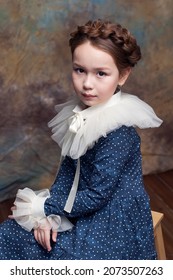 Portrait Of Girl With Ruff Collar.