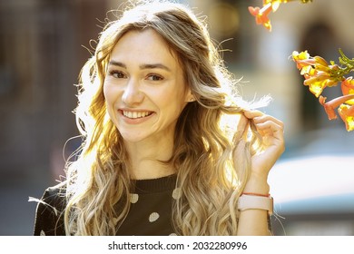 Portrait Of A Girl In Warm Backlight