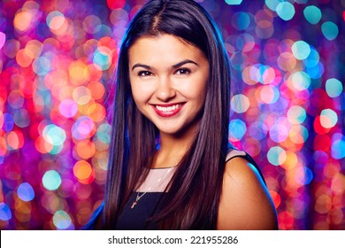 Portrait of a glamorous teenage girl