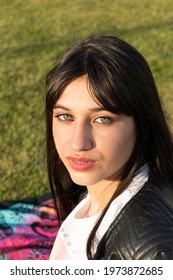 Green eyes mexican girl with Green Eyes: