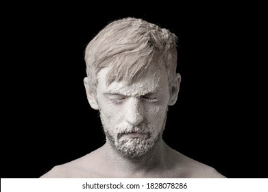 portrait of a guy in white powder