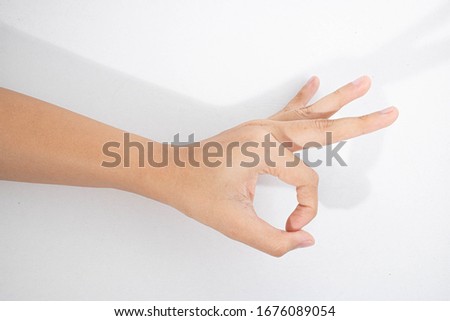 Portrait of hands and fingers in various ways