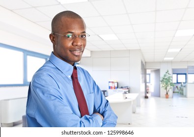 Portrait of an handsome black businessman