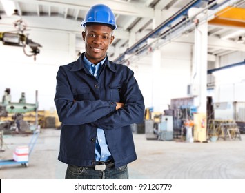 Portrait of an handsome black engineer - Powered by Shutterstock