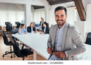 Portrait of a handsome business leader. - Shutterstock ID 1151803001