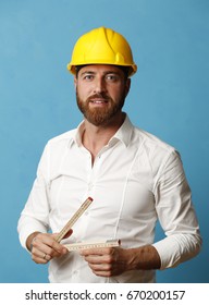 Portrait Of Handsome, Construction Engineer