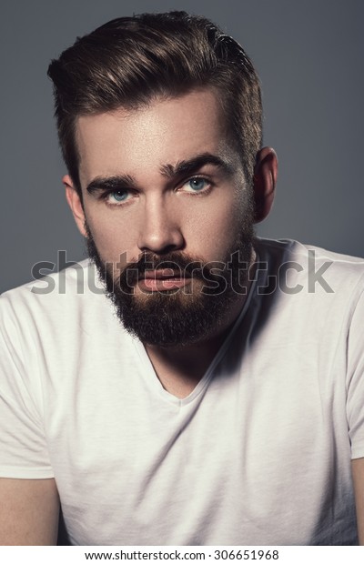 Portrait Handsome Man Beard Stock Photo (Edit Now) 306651968