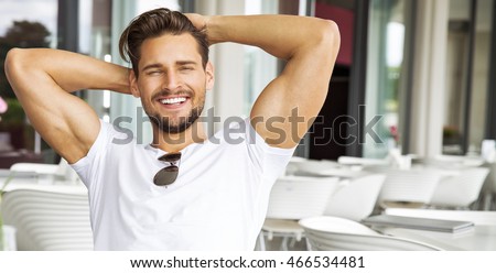 Portrait of handsome smiling man 