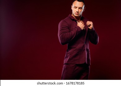 Portrait Handsome Stylish Man Bodybuilder Naked Stock Photo 1678178185