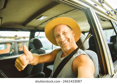 A Portrait of a handsome truck driver in Costa Rica - Powered by Shutterstock