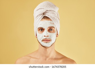 Download Yellow Face Mask Images Stock Photos Vectors Shutterstock PSD Mockup Templates