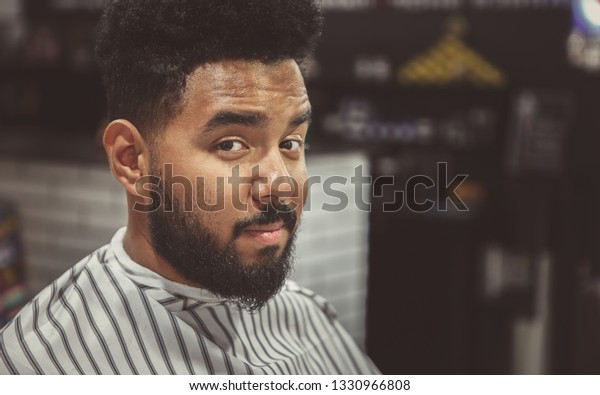 Portrait Handsome Young Black Man Covered People Beauty