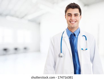 Portrait Of An Handsome Young Doctor