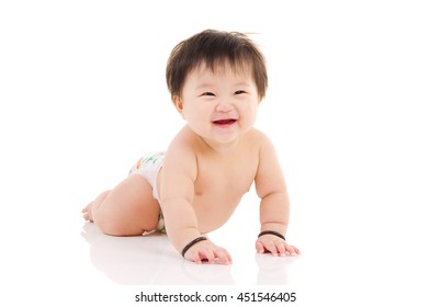 Portrait Of A Happy Asian Baby