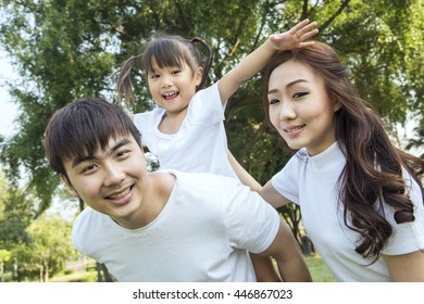 Portrait Happy Asian Family Garden Stock Photo 446867023 | Shutterstock