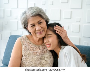 Portrait Happy Asian Senior Mother White Stock Photo 2190056749 ...