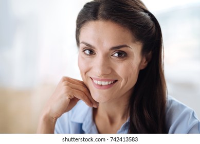 Portrait of a happy attractive woman