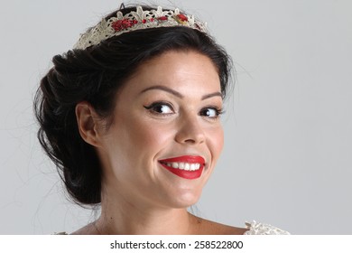 Portrait of happy beautiful woman - Shutterstock ID 258522800