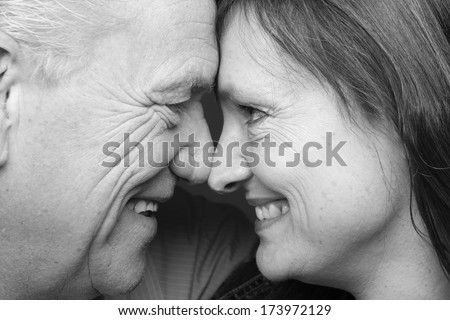 Similar – Love Couple Middle age Joy