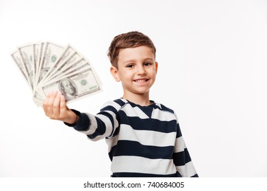 Portrait Happy Cute Little Kid Showing Stock Photo 740684005 | Shutterstock