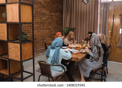 Portrait Happy Family When Breaking Fast Together In The Dining Room