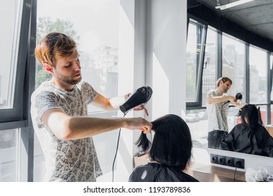 Hairdresser Holding Hairdryer Images Stock Photos Vectors