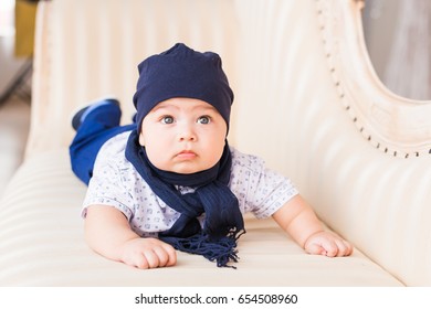 Portrait Happy Little Baby Boy Smiling Stock Photo (Edit Now) 654508960